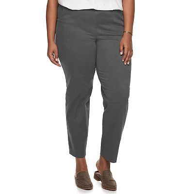 Plus Size Croft Barrow Classic Pull On Straight Leg Pants