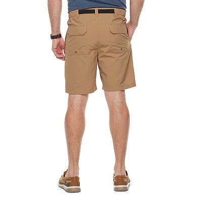Men's Croft & Barrow® Classic-Fit Outdoor Belted Side-Elastic Ripstop Cargo Shorts
