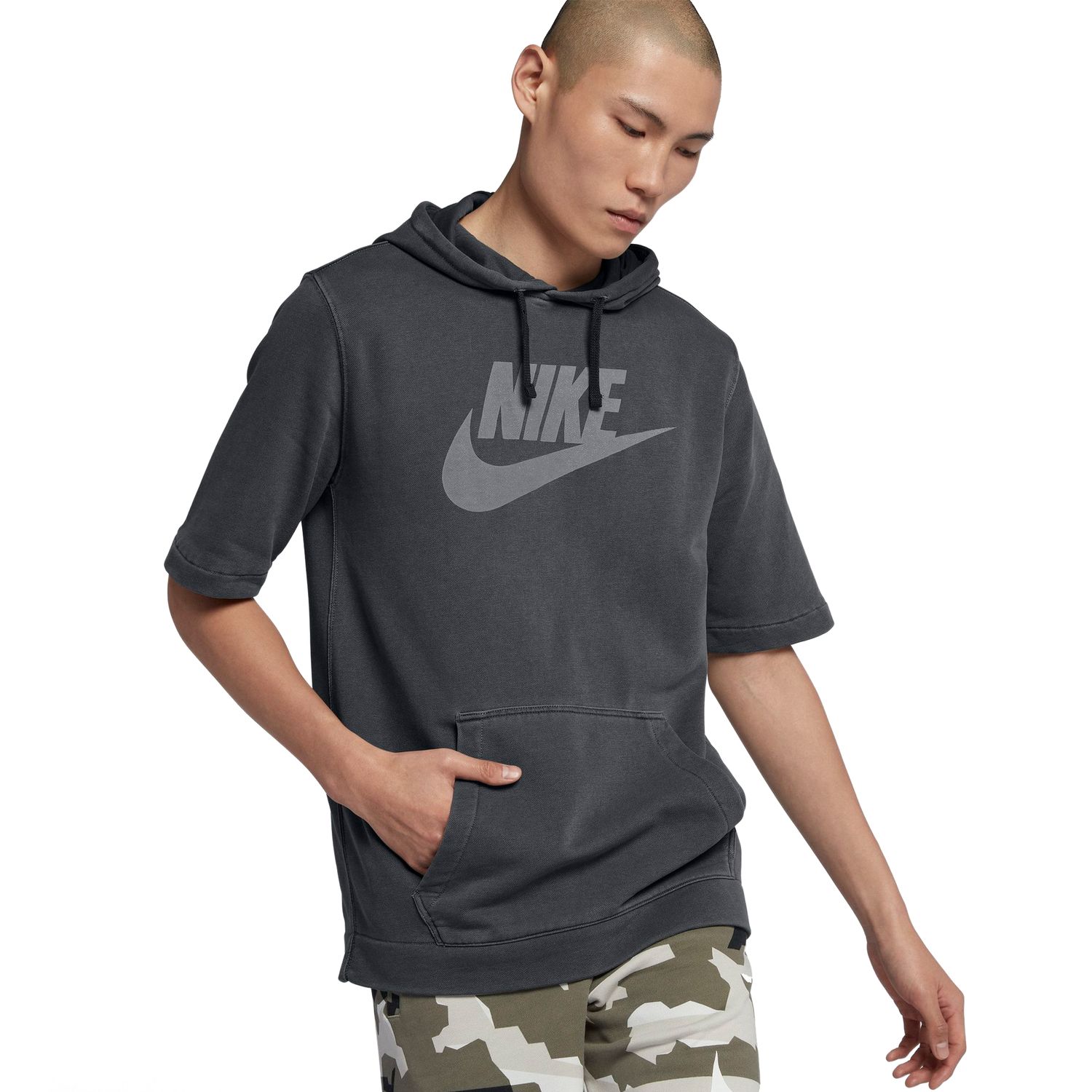 nike logo pullover hoodie