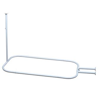 Zenna Home Never Rust Hoop Shower Curtain Rod