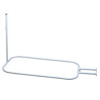 Zenna Home Never Rust Hoop Shower Curtain Rod