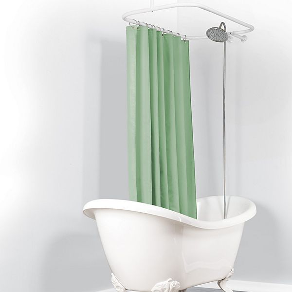 Zenna Home Never Rust Hoop Shower Curtain Rod