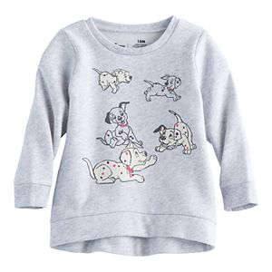 Disney's 101 Dalmatians Baby Girl High-Low Fleece Lined Pullover Sweater