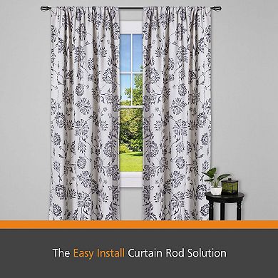 Kenney Fast Fit Lilly Easy Install Curtain Rod