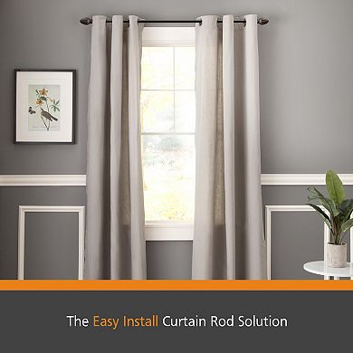  Kenney Fast Fit Bailey Easy Install Curtain Rod