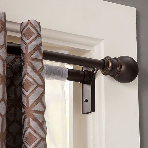 Kenney Twist Fit Ella Double Window Curtain Rod