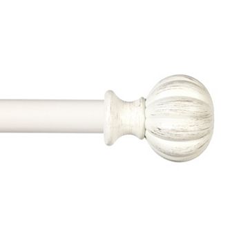Kenney 5/8” Diameter Rachel Standard Decorative Adjustable Curtain Rod Set