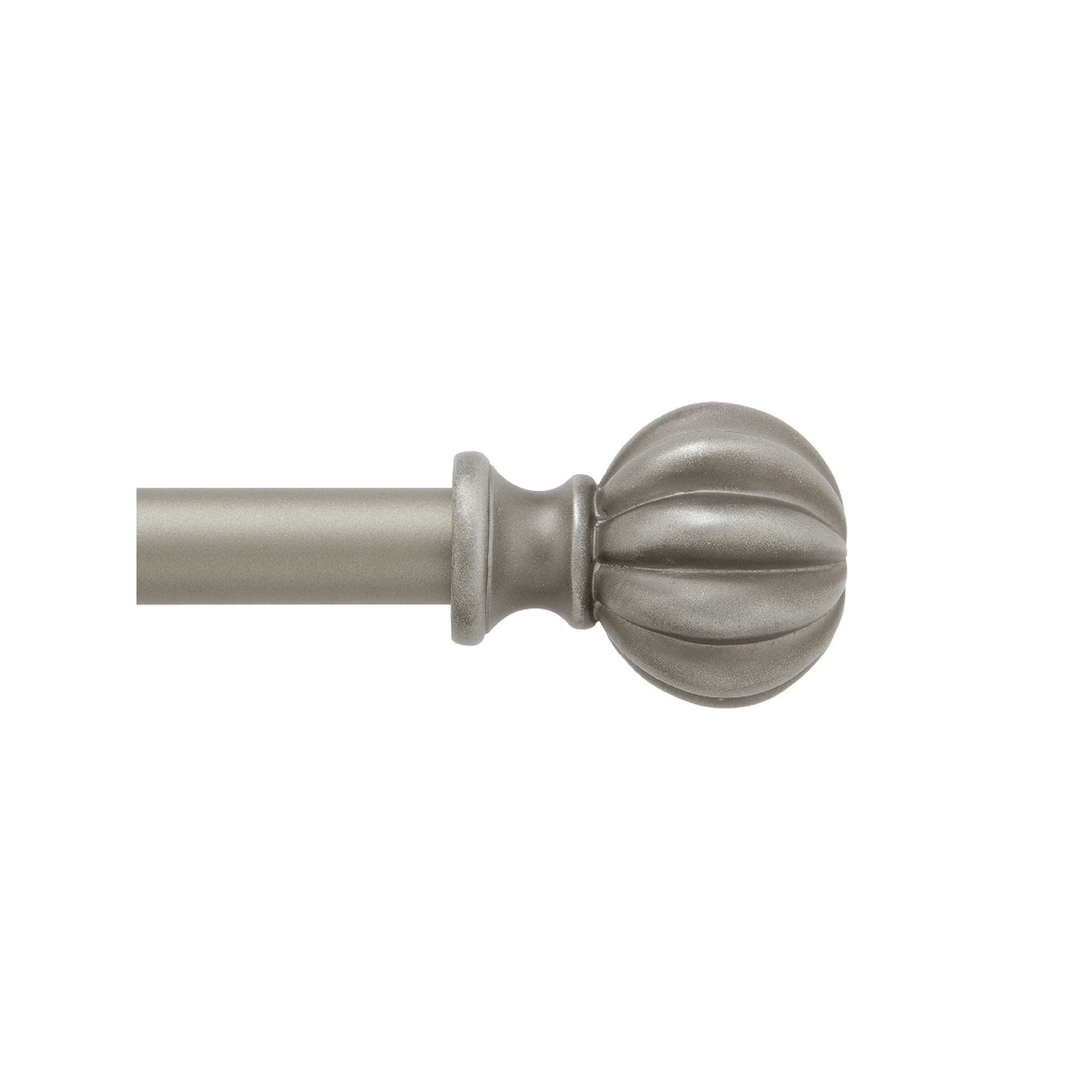 Kenney 5/8” Diameter Rachel Standard Decorative Adjustable Curtain Rod Se