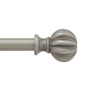 Kenney 5/8” Diameter Rachel Standard Decorative Adjustable Curtain Rod Set
