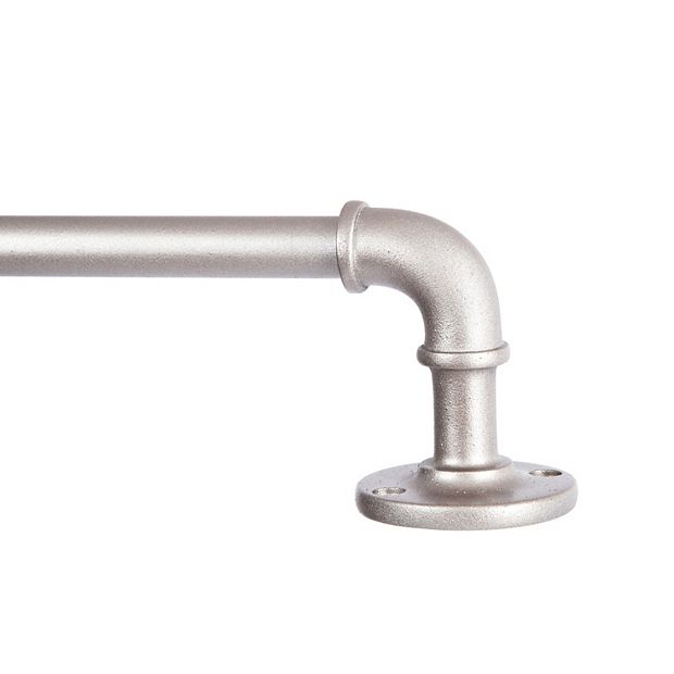 Kenney Adler Asta Per Tende Industriale Resistente Ruggine | Telescopica 71-122 Cm | Montaggio Parete/Soffitto | Nero