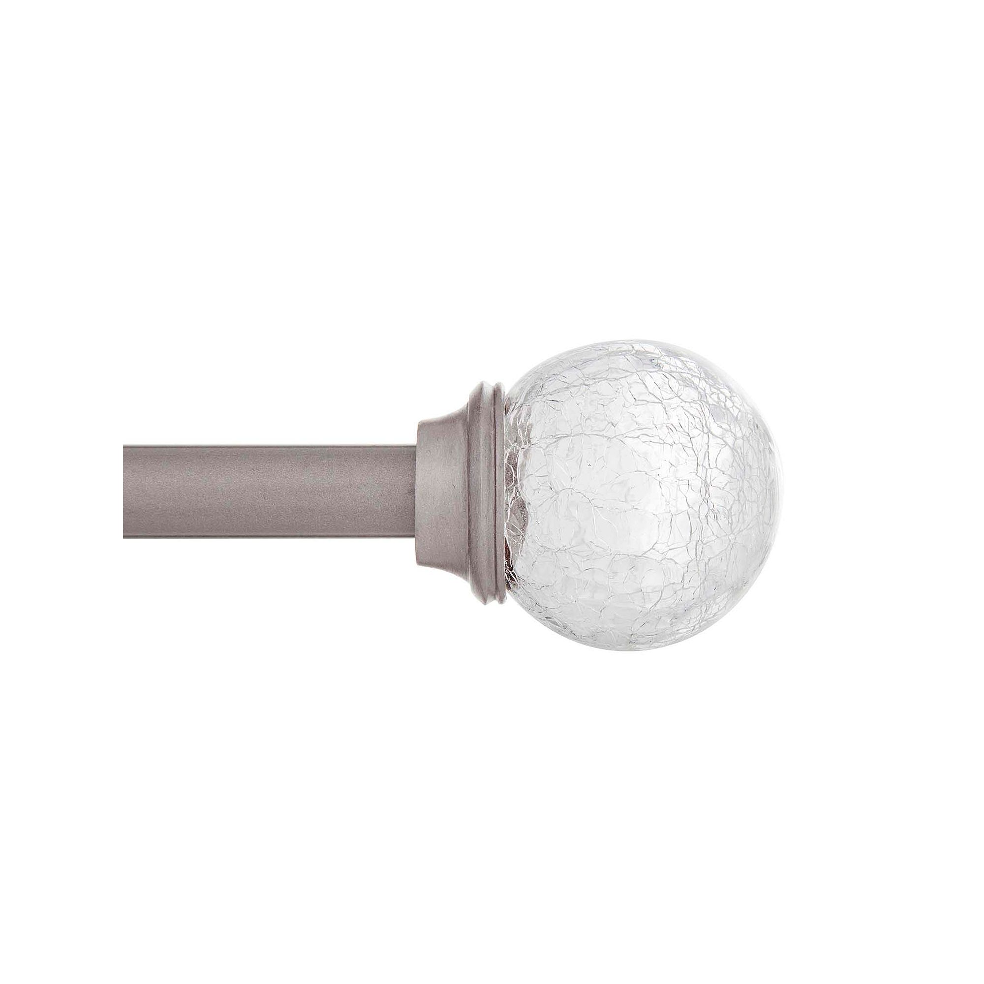 Kenney Walden Window Curtain Rod, Silver