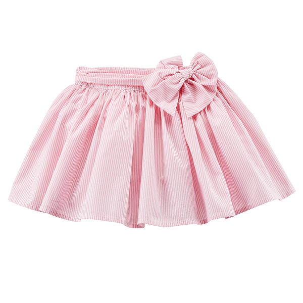 Girls 4-8 Carter's Striped Pink Poplin Skirt