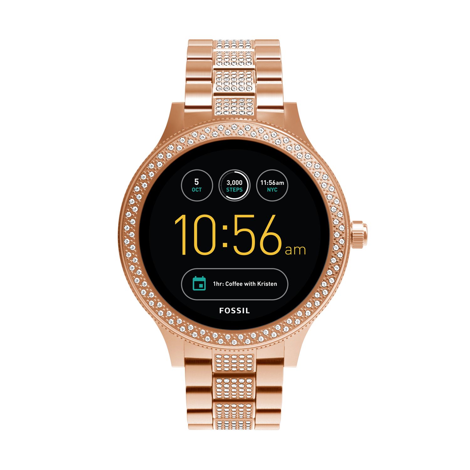 women's fossil smartwatch kohls