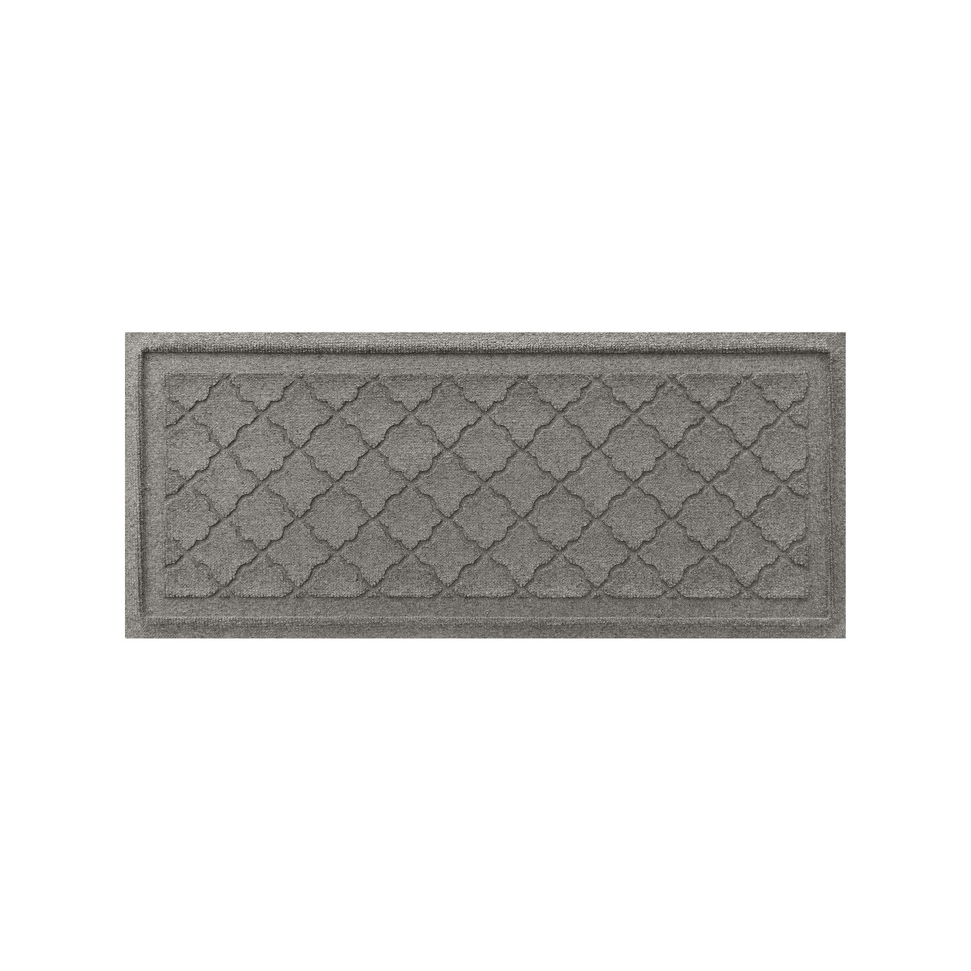 Waterhog Cordova Indoor Outdoor Boot Tray - 15 x 36, Medium Gray