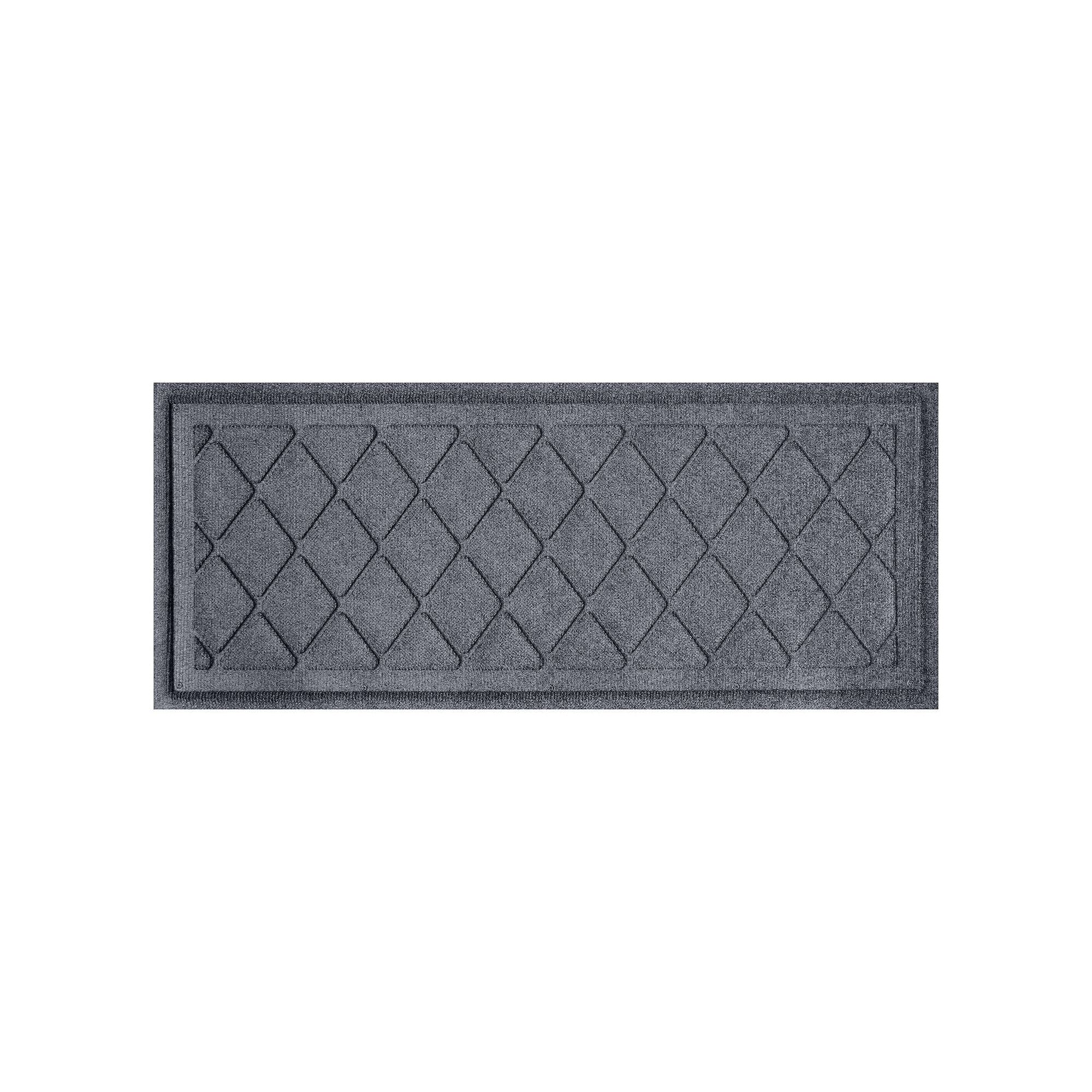 Waterhog Argyle Indoor Outdoor Boot Tray - 15 x 36, Bluestone