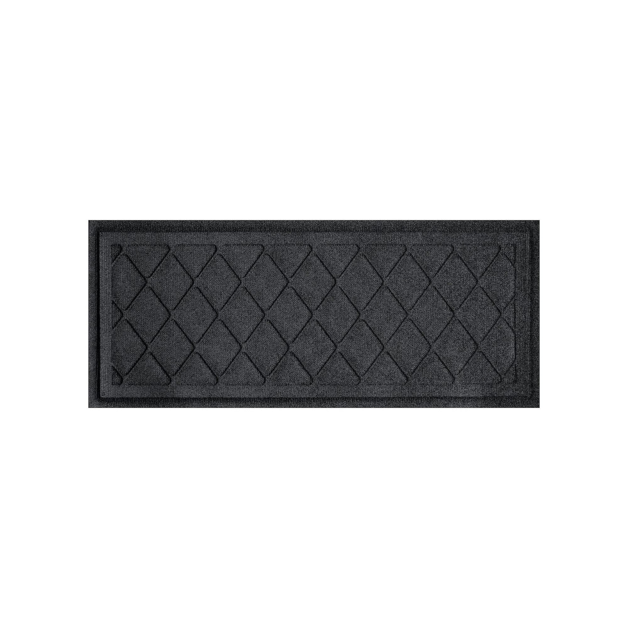 Waterhog Argyle Indoor Outdoor Boot Tray - 15 x 36, Grey
