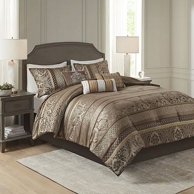 Madison Park 7-piece Venetian Jacquard Comforter Set