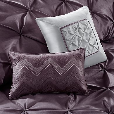 Madison Park Essentials Loretta 24-Piece Complete Comforter Set with ...
