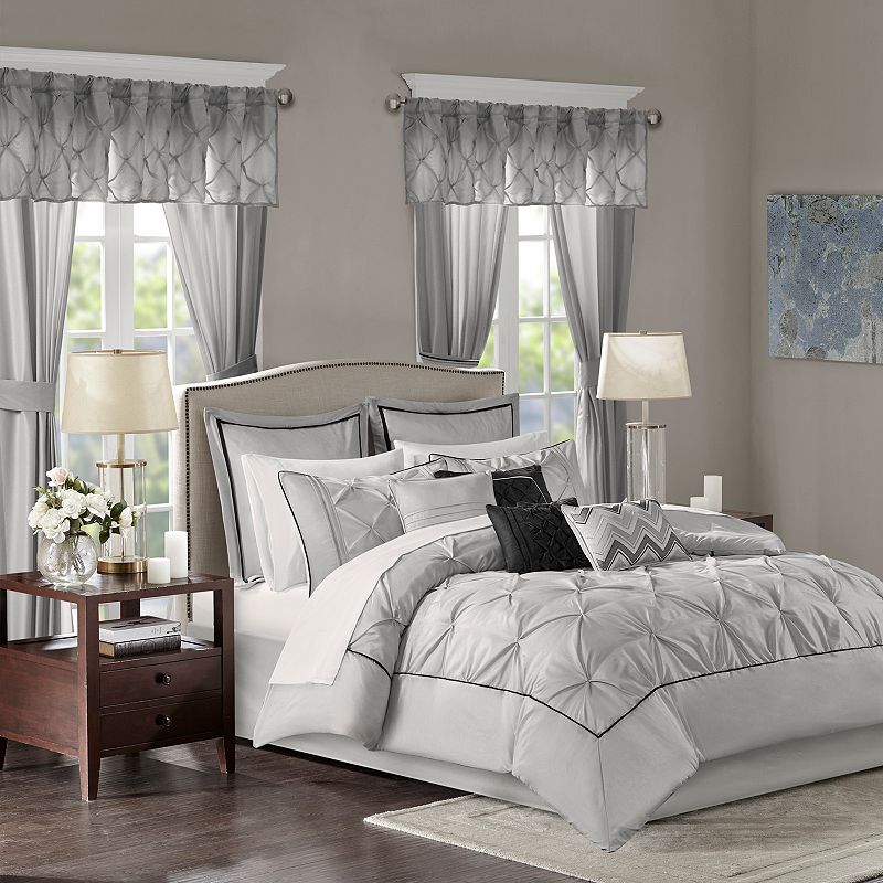 Madison Park Essentials Loretta 24-piece Complete Comforter Set with Sheets