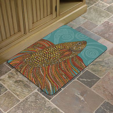 Bungalow Flooring Beta Fish Indoor Outdoor Comfort Mat - 22'' x 31''