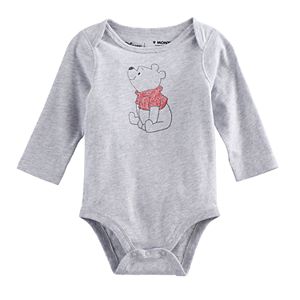 Disney's Winnie the Pooh Baby Boy Light Gray Bodysuit by Jumping Beans®