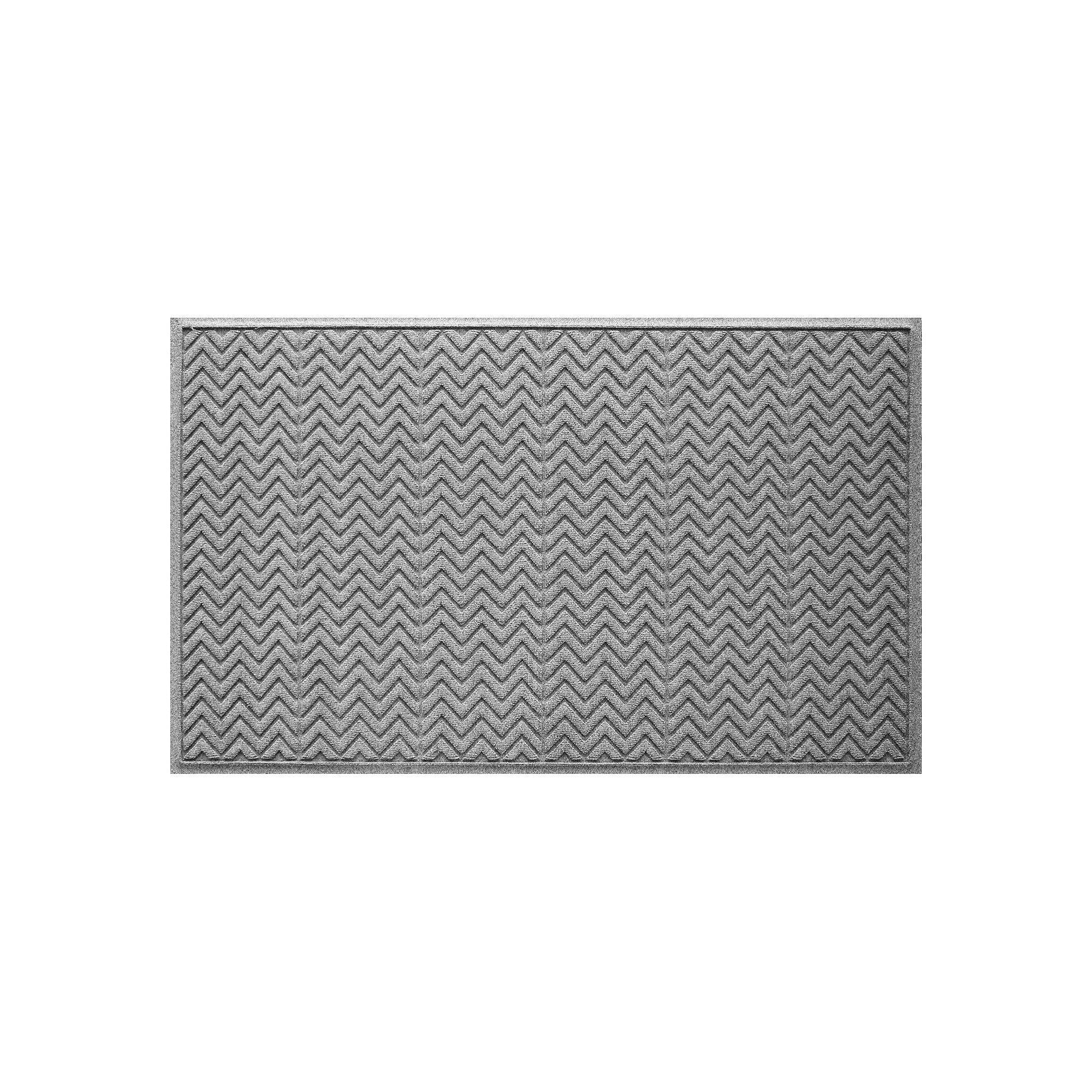 Waterhog Chevron Indoor Outdoor Mat, Medium Gray