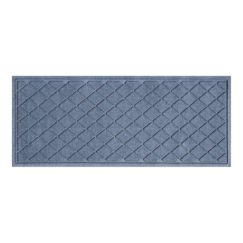 Waterhog Argyle Lattice Indoor Outdoor Mat, Light Blue, 22X60