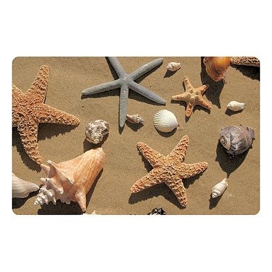 Bungalow Flooring Beachcomber Shells Indoor Outdoor Mat