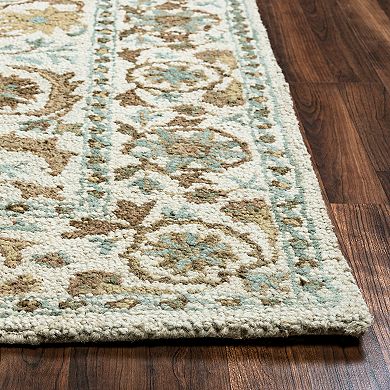 Rizzy Home Ashlyn Framed Floral I Wool Rug