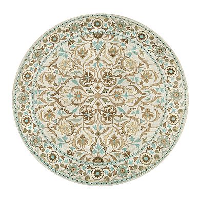 Rizzy Home Ashlyn Framed Floral I Wool Rug