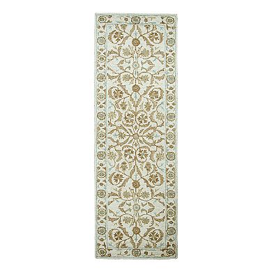 Rizzy Home Ashlyn Framed Floral I Wool Rug