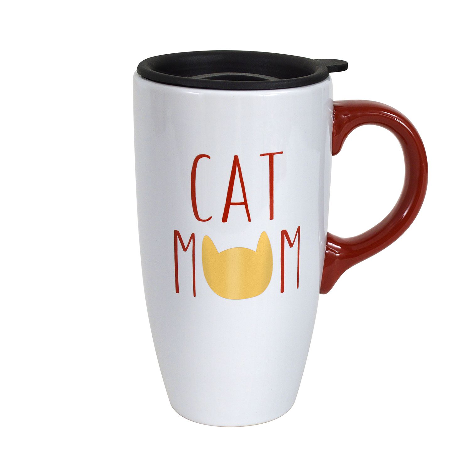 cat mom travel mug