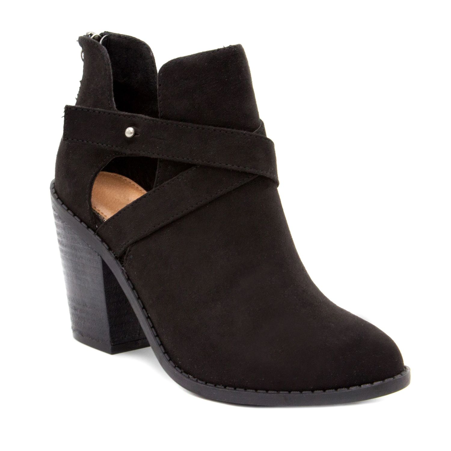 rampage black ankle boots