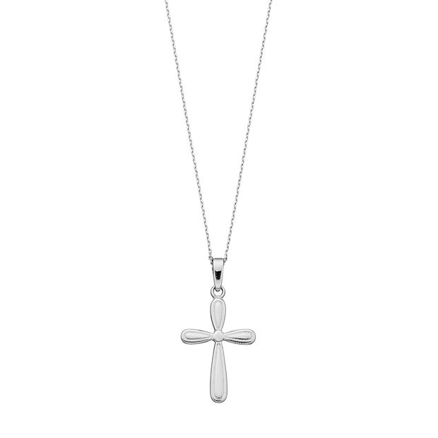 Round hot sale cross necklace