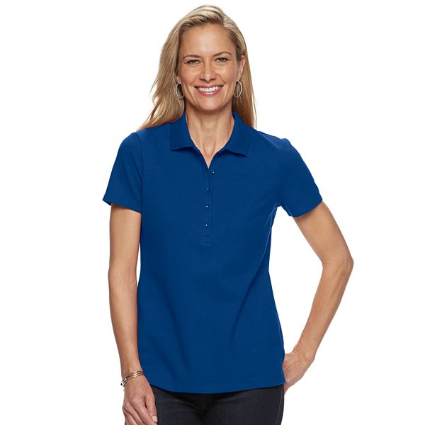 Petite Croft & Barrow® Essential Short Sleeve Polo