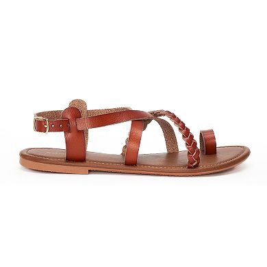 Women's Sonoma Goods For Life® Strappy Braided Toe Loop Sandals