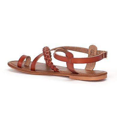 Women's Sonoma Goods For Life® Strappy Braided Toe Loop Sandals