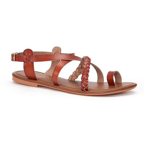 Women's SONOMA Goods for Life™ Strappy Braided Toe Loop Sandals
