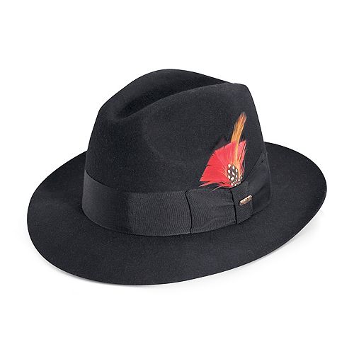 Men's Scala Grosgrain Wool Felt Fedora