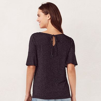 Women's LC Lauren Conrad Love, Lauren Printed Bell Tee