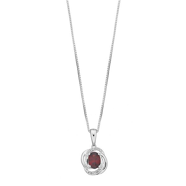 Kohls on sale garnet necklace