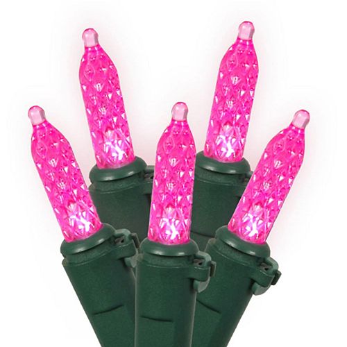 70 Pink LED M5 Indoor / Outdoor Mini Christmas Lights