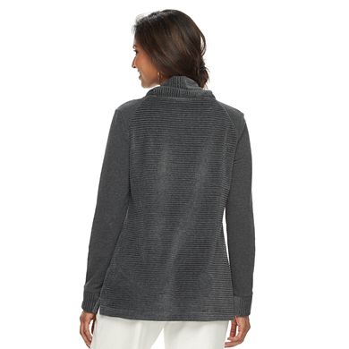 Women's Croft & Barrow® Funnel Neck Tunic Sweatshirt