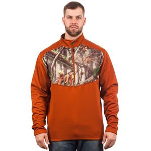 Men's Huntworth Camo Colorblock Performance Stretch Half-Zip Pullover