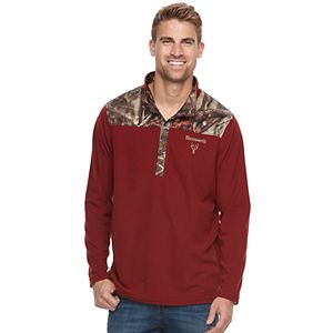 Men's Huntworth Camo Colorblock Lightweight Quarter-Zip Pullover
