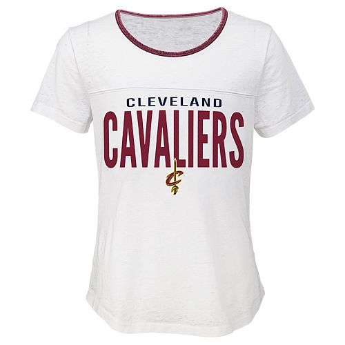 Women's Cleveland Cavaliers #0 Kevin Love Gray City T-Shirt
