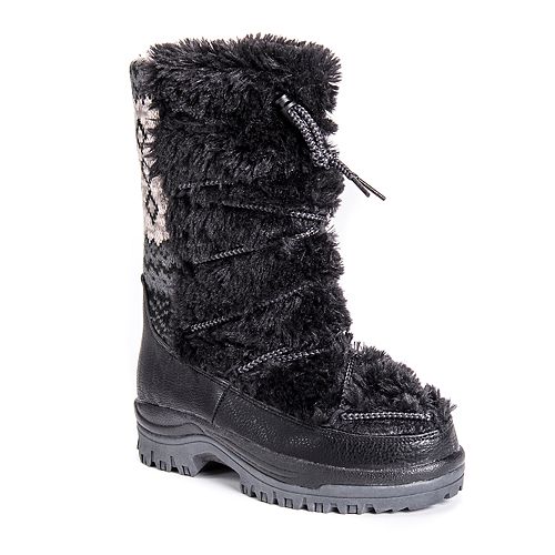 muk luks laurel women's water resistant winter boots