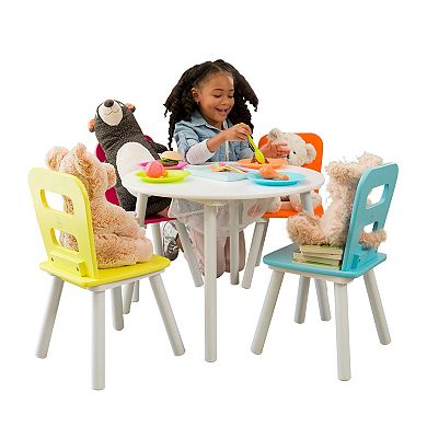 KidKraft Round Storage Table & 4 Chair Set