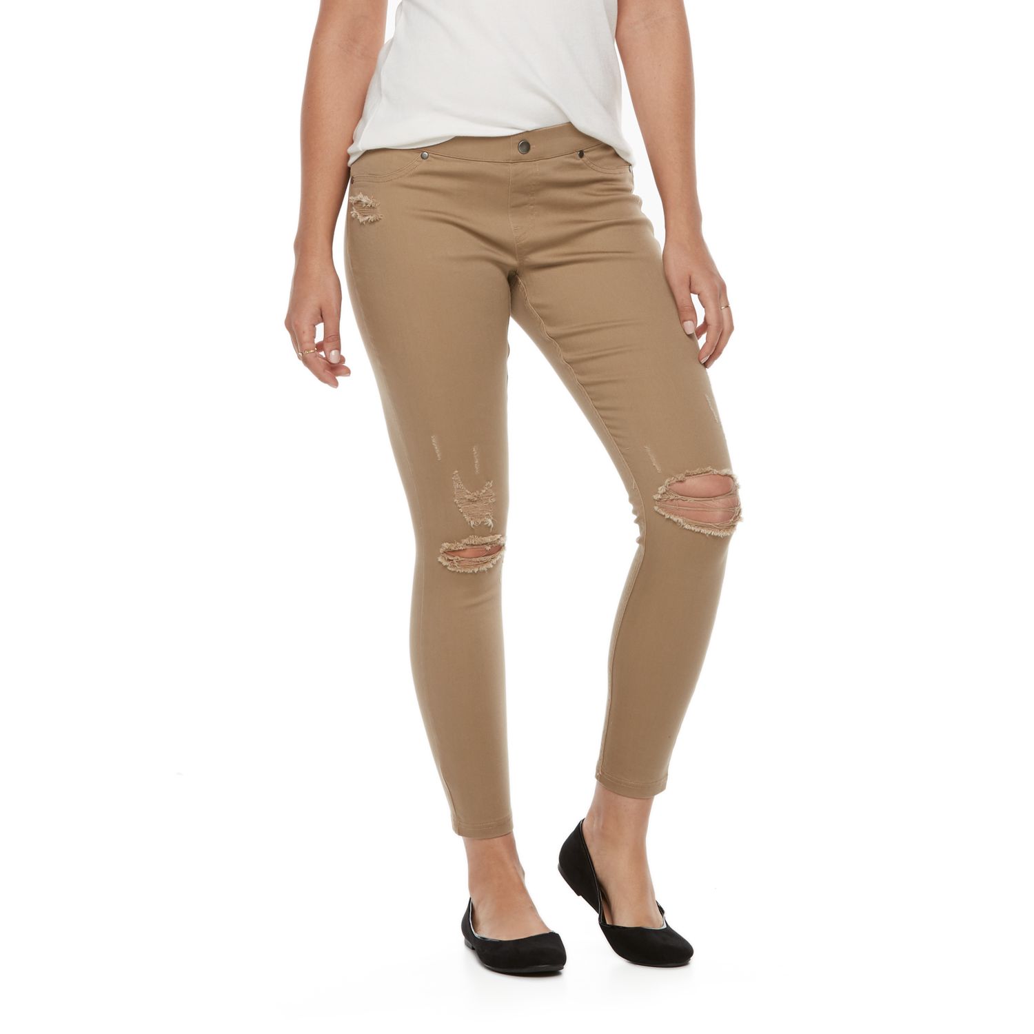 hue distressed leggings