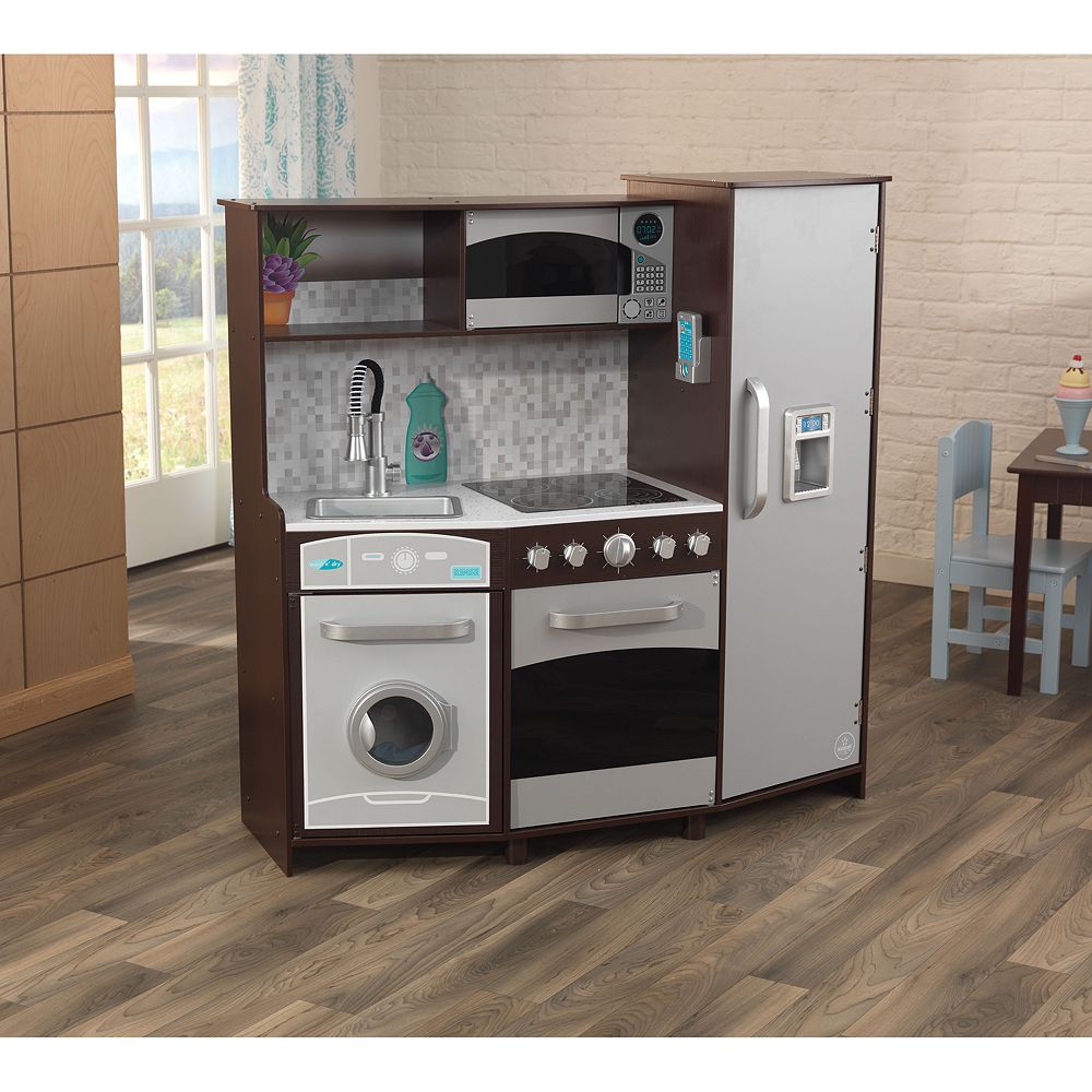 Large Play Kitchen With Lights Sounds